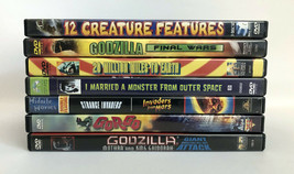 (7) DVD Movies Godzilla - Gorgo - Invaders From Mars - 20 Million Miles to Earth - £31.18 GBP