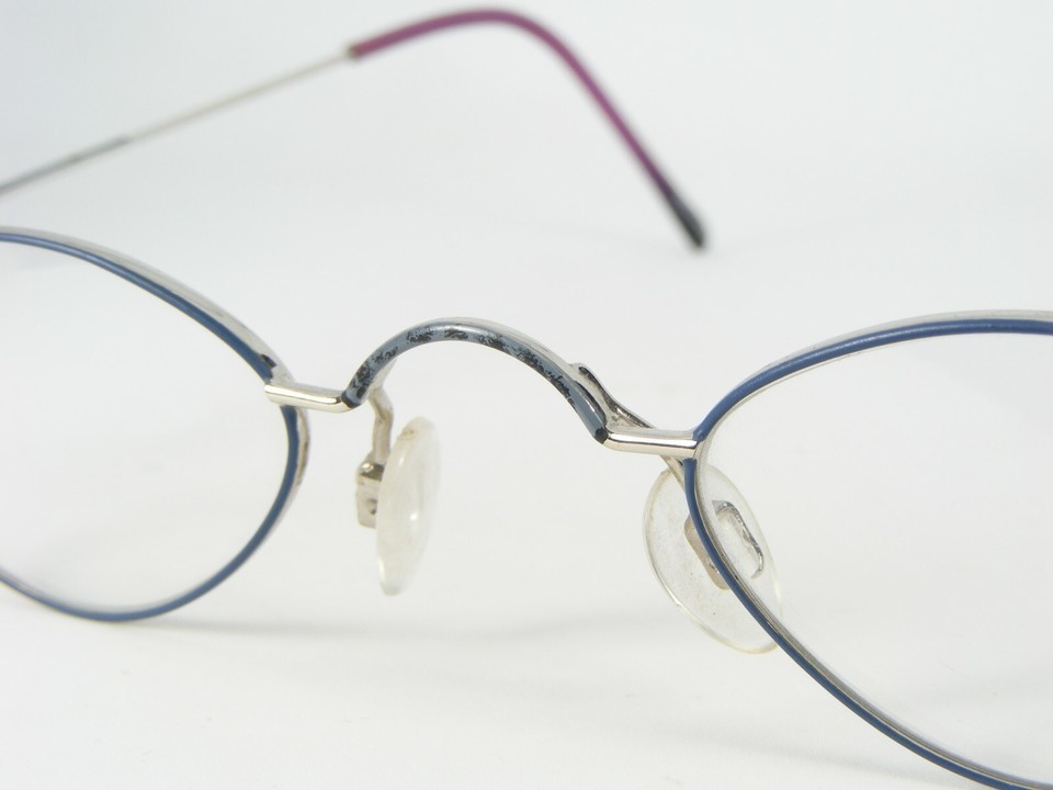 VISTAN Mod. 254 003 BLUE /SILVER EYEGLASSES GLASSES METAL FRAME 40-24-140mm Item image 6