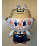 30X20 inch Labubu Monster big FOIL BALLOON explorer fisherman hat party decor - $18.99