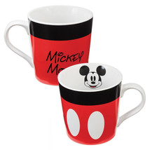 Walt Disney Classic Mickey Mouse 12 oz White Red &amp; Black Ceramic Mug, NE... - £9.15 GBP