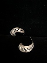 Vintage Morning Sun 925 Solid Sterling Silver Earrings Elegant Design - Marked - $29.65