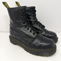 Dr. Doc Martens Women’s Bex 1460 Combat Boots Sz 7 Black Smooth Leather ... - $59.35