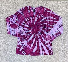 NEW Gilden Womens Pink Purple Blue Spiral Ice Tie Dye Shirt Long Sleeve ... - €21,09 EUR NEW Gilden Womens Pink Purple Blue Spiral Ice Tie Dye Shirt Long Sleeve ... - €21,09 EUR
