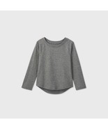 Cat &amp; Jack™ T-Shirt Toddler Girls&#39; Sparkle Long Sleeve T-Shirt - Gray - ... - £1.49 GBP