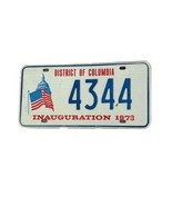 1973 District of Columbia Inauguration License Plate Washington D.C. #4344 - $27.50