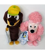 NEW Bluey Friends Plush Coco 7" and Snickers 8" Plush Lot - $38.50