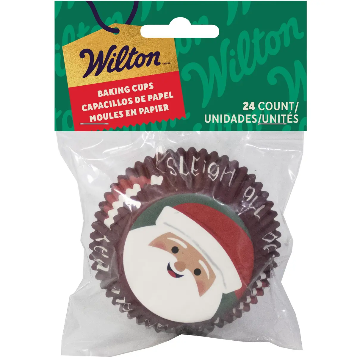 Wilton Santa Sleigh All Day Xmas Baking Cup 24 Count, 24 CT - €14,12 EUR