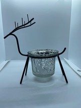 Metal Wire Reindeer Votive Candle Holder Holiday Votive Metal Reindeer - £5.70 GBP