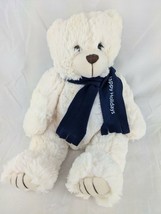 Bear Plush 12 I Happy Holidays Blue Scarf Artistic Toy Mfg 2015 Stuffed ... - $9.86