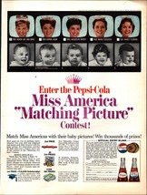 1965 Pepsi cola Miss America picture contest vintage sexy photo print ad... - $26.92