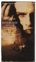 Interview With The Vampire (Vhs) Brad Pitt, Tom Cruise, Deleted Title - £4.35 GBP