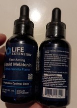 NEW 2 X Life Extension® Fast-Acting Liquid Melatonin Citrus-Vanilla Exp ... - £13.83 GBP