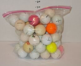Huge Lot of 50 Mixed brands of Golf Balls Fair to Good Condition - $49.45
