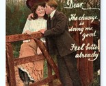 Countryside Romance The Change Is Doing Me Good 1910 DB Postcard N2 - £3.11 GBP