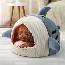 Shark Pet Nest bed/sleeping bag plush pet bed - £16.08 GBP+