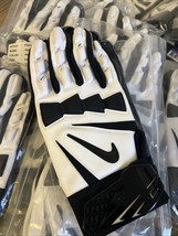 Nike Adult Hyperbeast 2.0 Lineman Football Gloves White &amp; Black 3XL 4XL ... - €16,87 EUR+