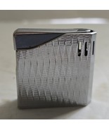 Vintage MCM Helley Silvertone Lighter Refillable Refurbish Untested - £14.13 GBP