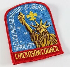 Vintage April 1971 Chickasaw Council Liberty Boy Scouts America BSA Camp Patch - £9.32 GBP
