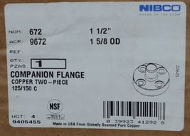 Nibco 9405455 Copper Two Piece Companion Steel Flange 1 1/2 Inch image 7
