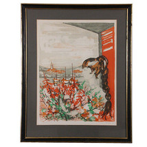 CM Chica Con Ramo de Flores Por Kostia B Firmado Edición Limitada #182/275 - £364.00 GBP