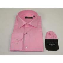 Men's Shirt Hankie CASILA Turkey Cotton Blend Long Sleeves 501770-35 Pink Oxford image 4