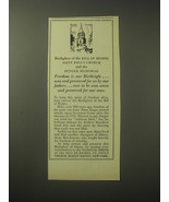 1948 National Shrine of the Bill of Rights, St. Paul&#39;s Church Advertisement - £14.55 GBP