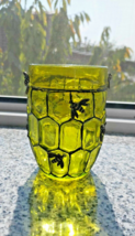 Handmade Hand Painted 3D Glass  Little Vase, Pen / Brush Holder &quot;Bees an... - £23.45 GBP