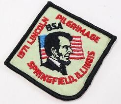 Vintage 1971 Lincoln Pilgrimage Springfield ILL Boy Scouts of America BSA Patch - £9.32 GBP