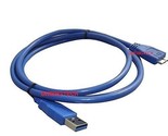 WD My PASSPORT PORTABLE HDD 750G Blue(WDBBEP7500ABL) REPLACEMENT USB LEAD - £3.93 GBP