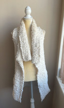 Altar’d State Womens Sweater Cardigan Soft Shaggy off White Sz S Pockets - £15.63 GBP