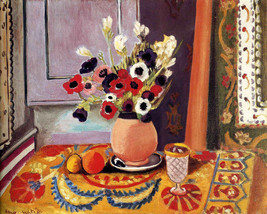 Art Giclee Printed Oil Painting Print Cavans  still life flower by Matisse - £6.05 GBP+
