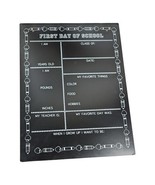 First Day Of School Chalkboard Sign 19.5&quot;v14.5&quot; Reusable - $27.08 CAD