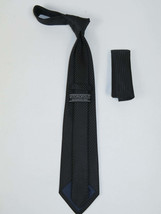 Men's Woven Tie Hankie Set J.Valintin Private Collection R91 Shadow Stripe image 2