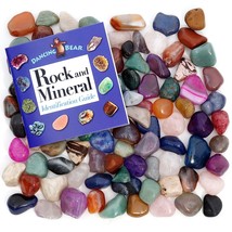 Tumbled Polished Natural &amp; Dyed Gem Stones 5 Pounds (Lbs) + Educational ... - £56.62 GBP
