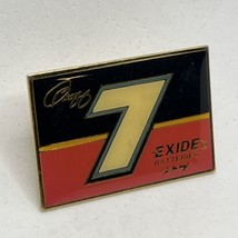Geoff Bodine #7 Exide Batteries Racing Ford Thunderbird Car Enamel Lapel... - $7.95