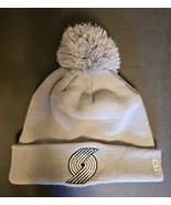 Portland Trailblazers New Era Gray Cuffed Pom Knit Hat Beanie One Size A... - £19.34 GBP