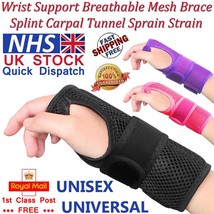 LTG PRO Wrist Support Mesh Splint Brace Carpal Tunnel Strain Sprain Pink... - £6.49 GBP