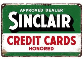 Sinclair Rectangular Gas Gasoline Oil  Aluminum Retro Remake Sign Statio... - $34.84 CAD