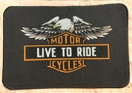 Motorcycle Live To Ride Door Floor Mat - $7.24