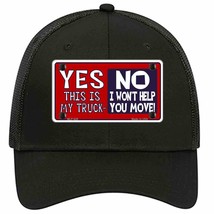 Yes This Is My Truck Novelty Black Mesh License Plate Hat - £22.90 GBP