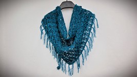 Handmade shawl. Openwork, crochet shawl. BL-6 - $60.00