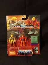MEGA Construx Masters of the Universe He-Man Vs Beast Man Mini Figure Set - £4.69 GBP