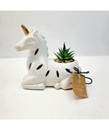 Unicorn Potpourri Sachet Holder w/ Succulent Plant Gardenia Lotus Scent ... - £7.62 GBP