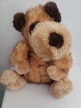 Dan Dee Puppy Dog Plush Stuffed Animal Tan Brown Head Turn to Side - £23.72 GBP