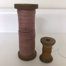 Antique The Merrick Thread  Co Industrial Wood Textile Thread Spool Larg... - $16.10