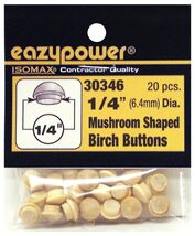Eazypower 30346 1/4&quot; Mushroom Shaped Buttons (20 Piece) - $24.30 CAD