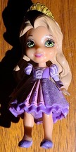 Disney Princess Mini Toddler Rapunzel Tangled Posable Doll Sparkle Dress - £5.10 GBP