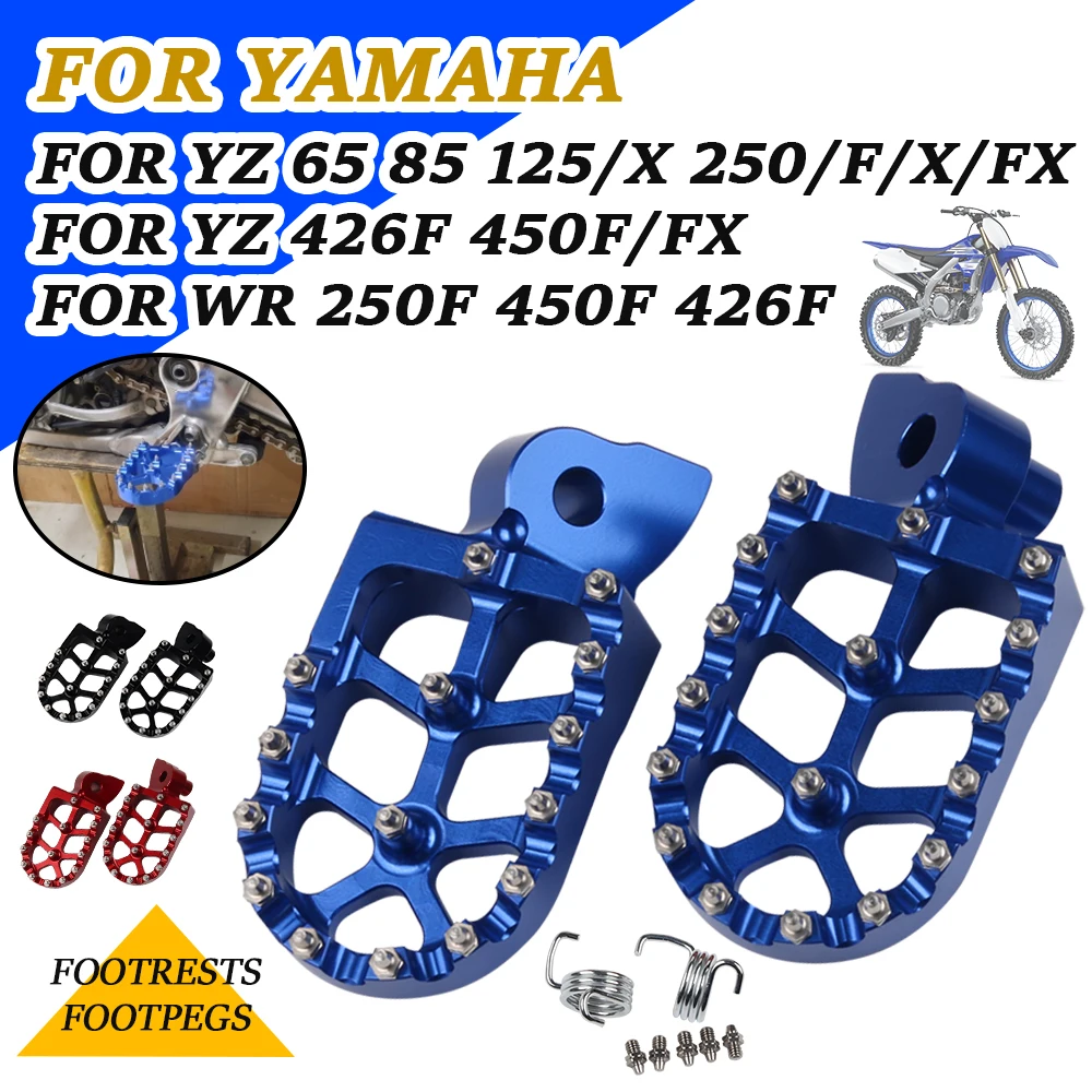 Motorcycle Accessories Footrest Footpegs Foot Rests For Yamaha YZ 65 85 125 X - £31.33 GBP+