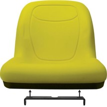 Milsco XB180 Yellow Seat With Bracket Fits John Deere Lawnmowers 240 245 etc - $149.99