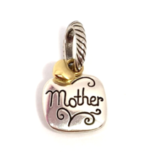 Brighton Mother Charm J99552 Silver &amp; Gold Finish, New - £9.71 GBP